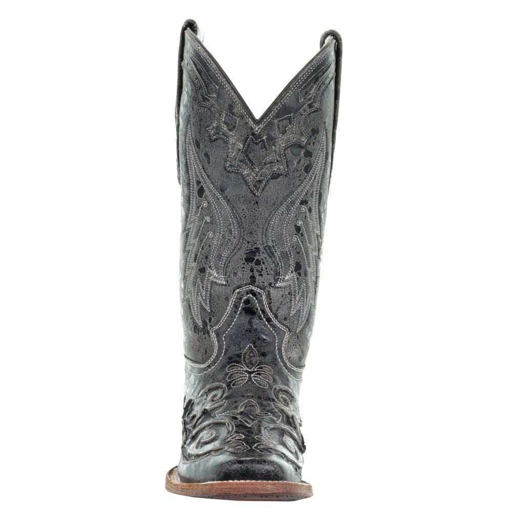 商品Corral Boots|Distressed Embroidery Square Toe Cowboy Boots,价格¥2057,第5张图片详细描述