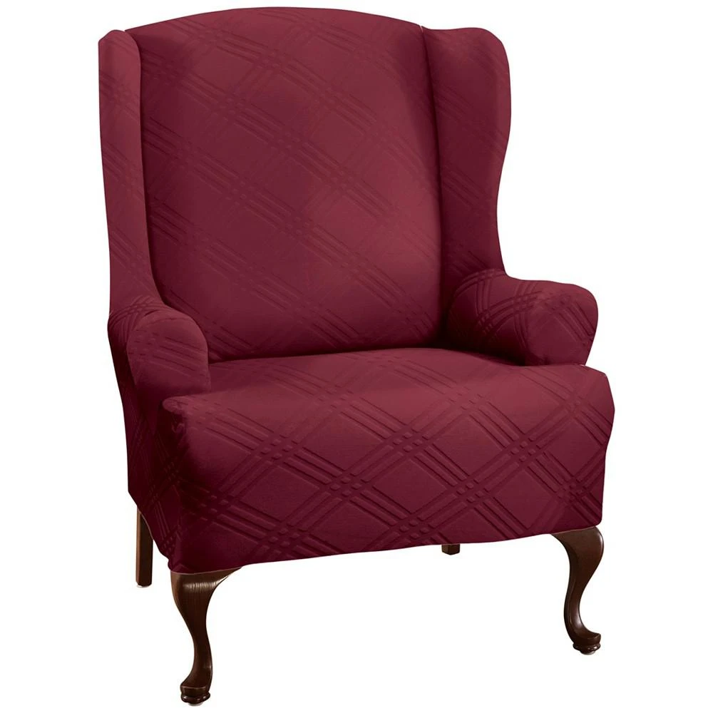 商品P/Kaufmann Home|Stretch Sensations Double Diamond Wing Chair Cover,价格¥433,第1张图片