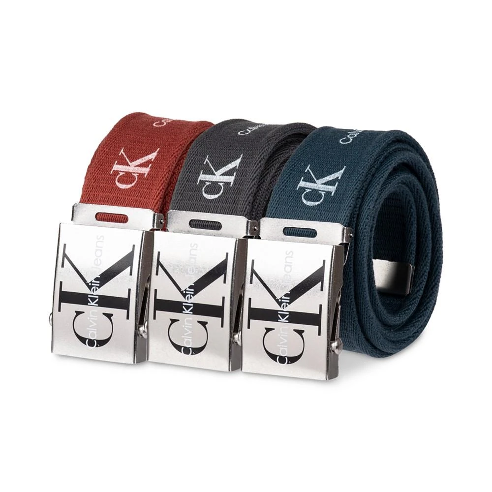 商品Calvin Klein|Men's 3pk. Logo Web Belts,价格¥152,第1张图片