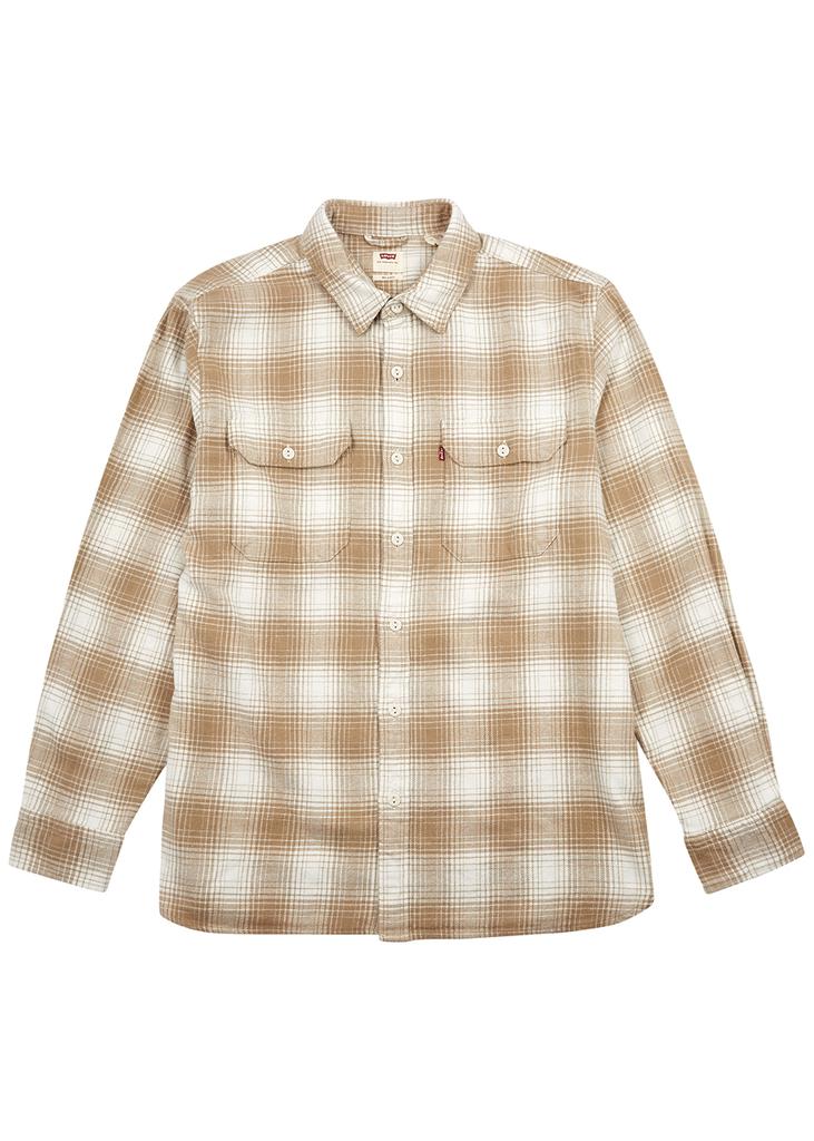 Checked flannel shirt商品第1张图片规格展示