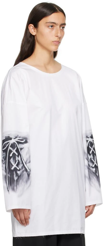 商品We11done|White Raw Edge Long Sleeve T-Shirt,价格¥1716,第2张图片详细描述