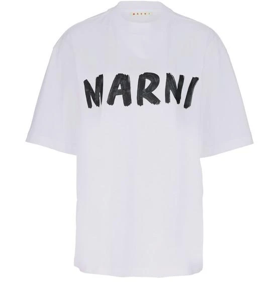 商品Marni|有机棉平纹带标识印花T恤,价格¥1938,第1张图片