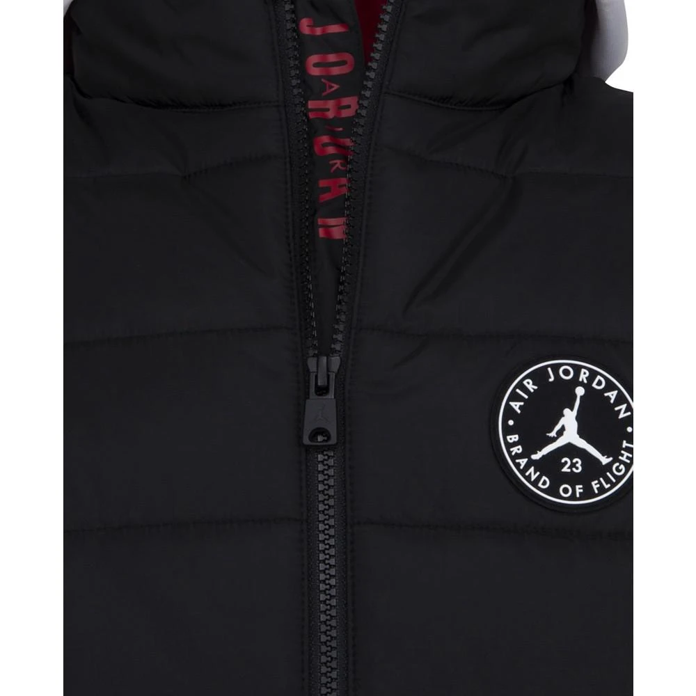 商品Jordan|Big Boys Hooded 2Fer Puffer Jacket, Only at Macy's,价格¥423,第5张图片详细描述