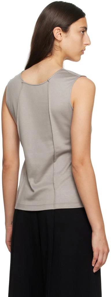 商品Issey Miyake|Gray Tucked Square Tank Top,价格¥792,第3张图片详细描述