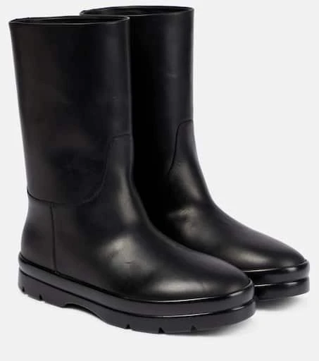 商品The Row|Billie leather boots,价格¥8164,第1张图片