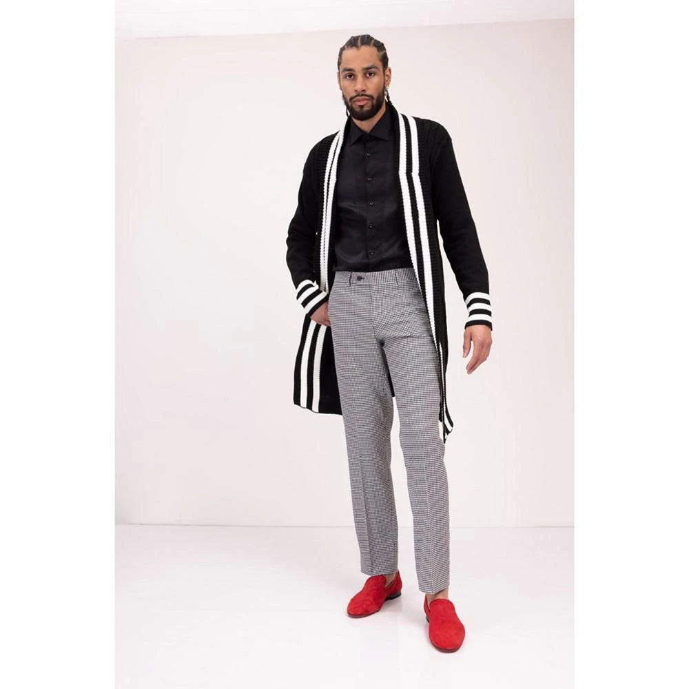 商品RON TOMSON|Men's Modern Longline Side Pocket Cardigan Sweater,价格¥1261,第3张图片详细描述