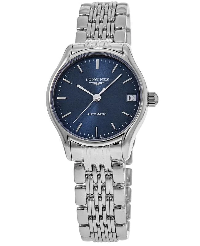 Longines Lyre Automatic Blue Stick Dial Steel Women's Watch L4.361.4.92.6