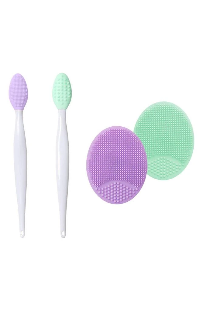 商品Upper Canada Soaps|Flawless Skin Silicone Face & Lip Care 4-Piece Set,价格¥74,第1张图片