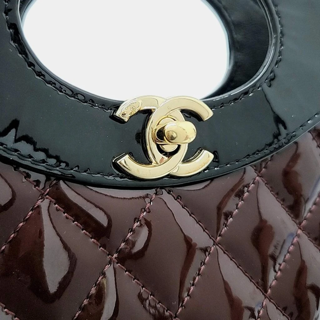 商品[二手商品] Chanel|Chanel Multicolor Patent Leather Mini 31 Shopping Tote Bag,价格¥33495,第5张图片详细描述