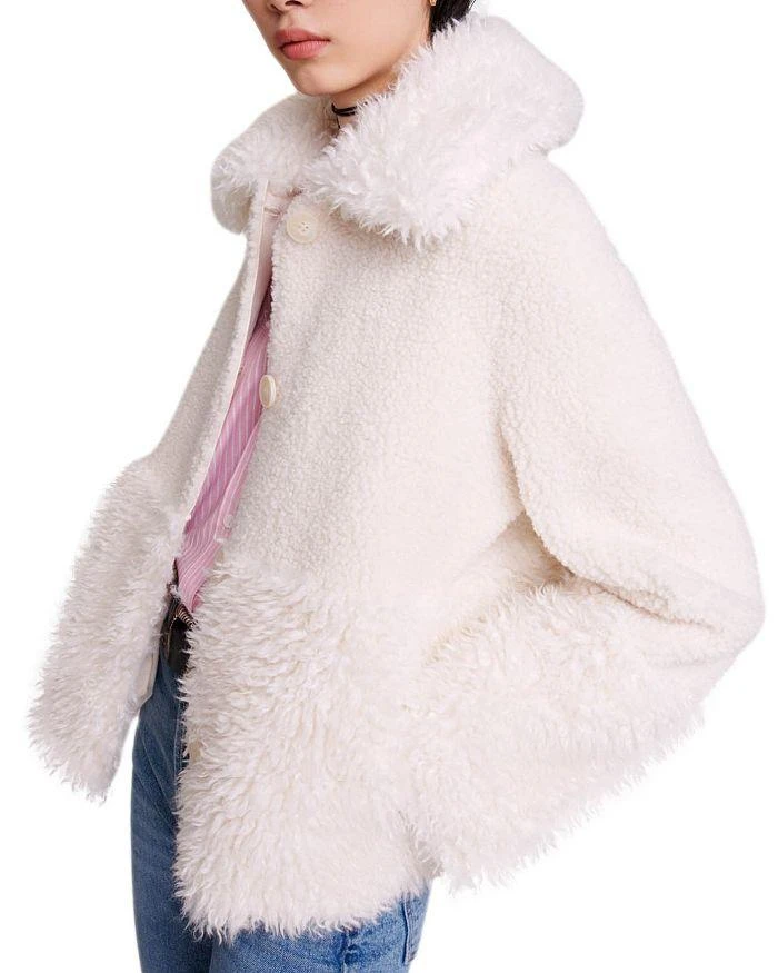 商品Maje|Gipette Faux Fur Coat,价格¥4367,第4张图片详细描述