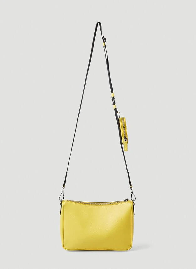 商品Prada|Logo Plaque Crossbody Bag in Yellow,价格¥16496,第3张图片详细描述