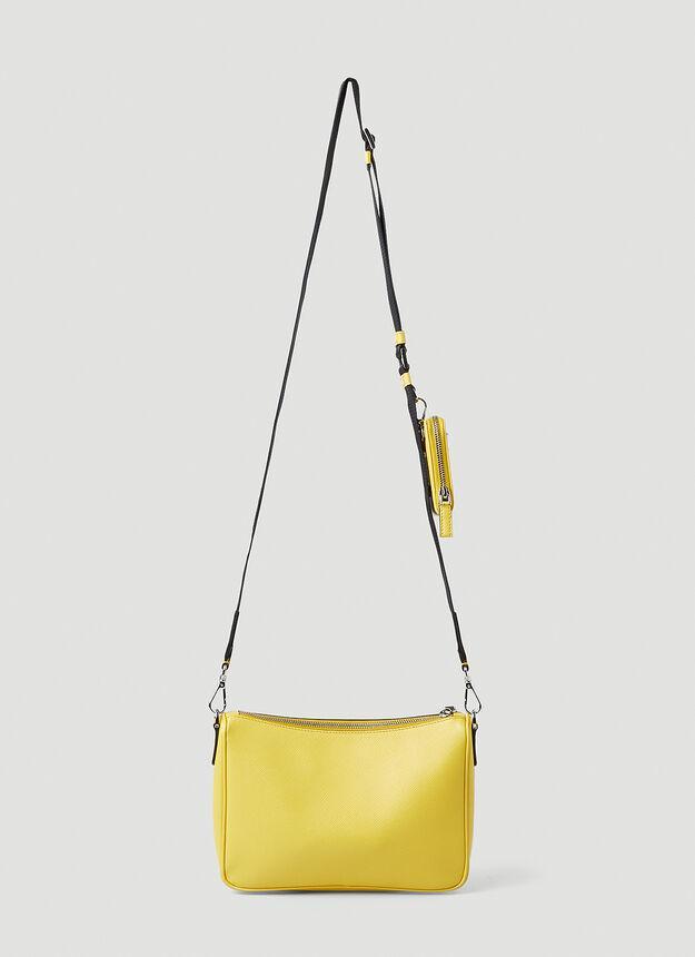 商品Prada|Logo Plaque Crossbody Bag in Yellow,价格¥16385,第5张图片详细描述