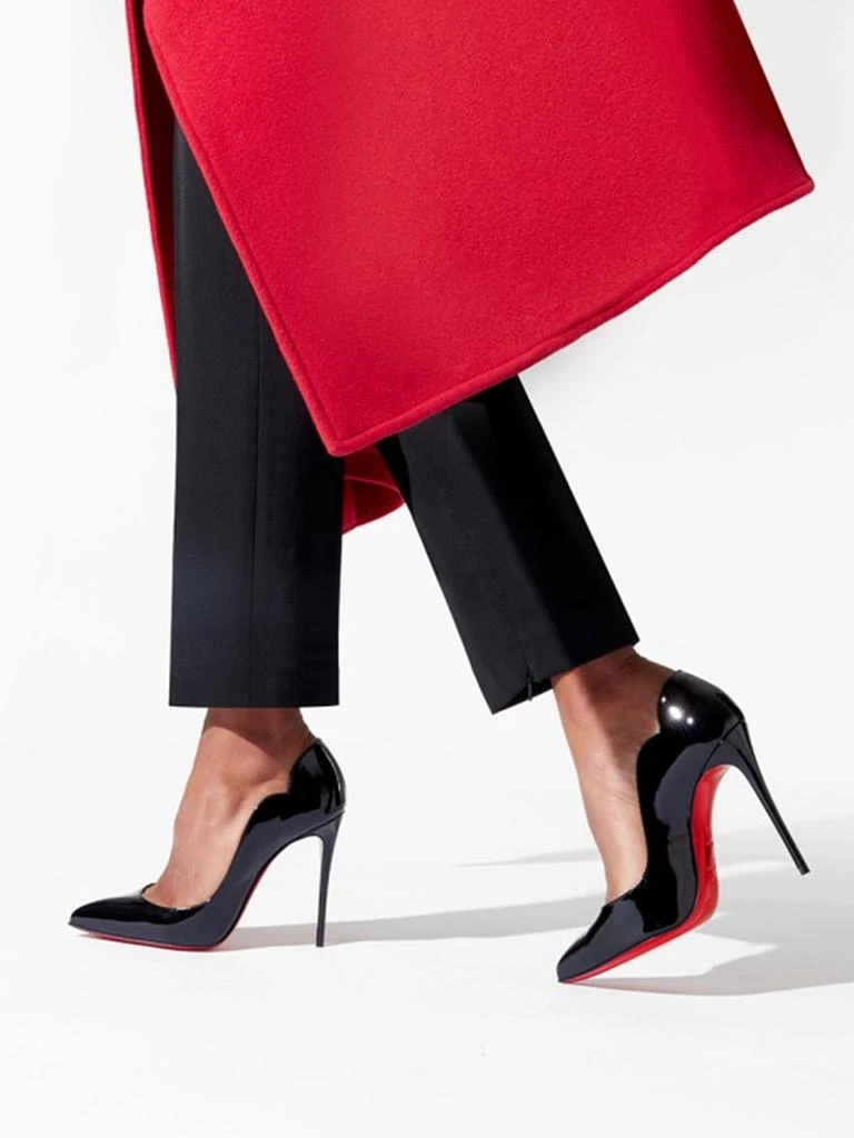 商品Christian Louboutin|Christian Louboutin Black Patent Leather Hot Chick Pumps 100,价格¥4057,第5张图片详细描述