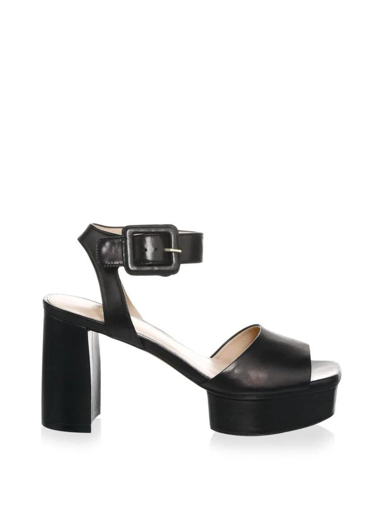 商品Stuart Weitzman|Stuart Weitzman - Ankle Strap Leather Platform Sandals,价格¥1275,第5张图片详细描述