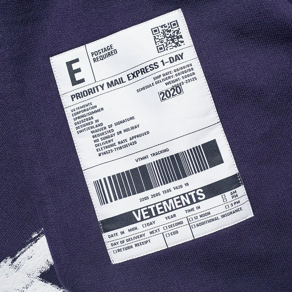 VETEMENTS 海军蓝色男士卫衣/帽衫 SS20TR312-NAVY 商品