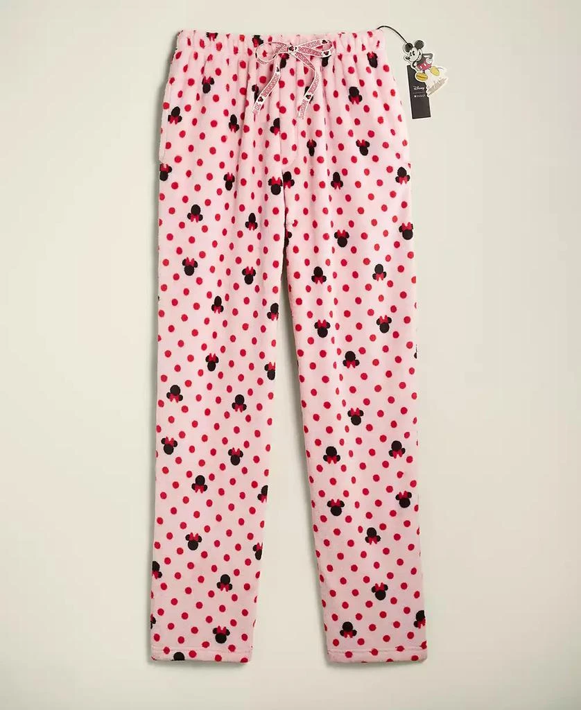 商品Disney | Macy's|Adult Unisex Minnie Mouse Plush Fleece Pants, Created for Macy's,价格¥157,第5张图片详细描述