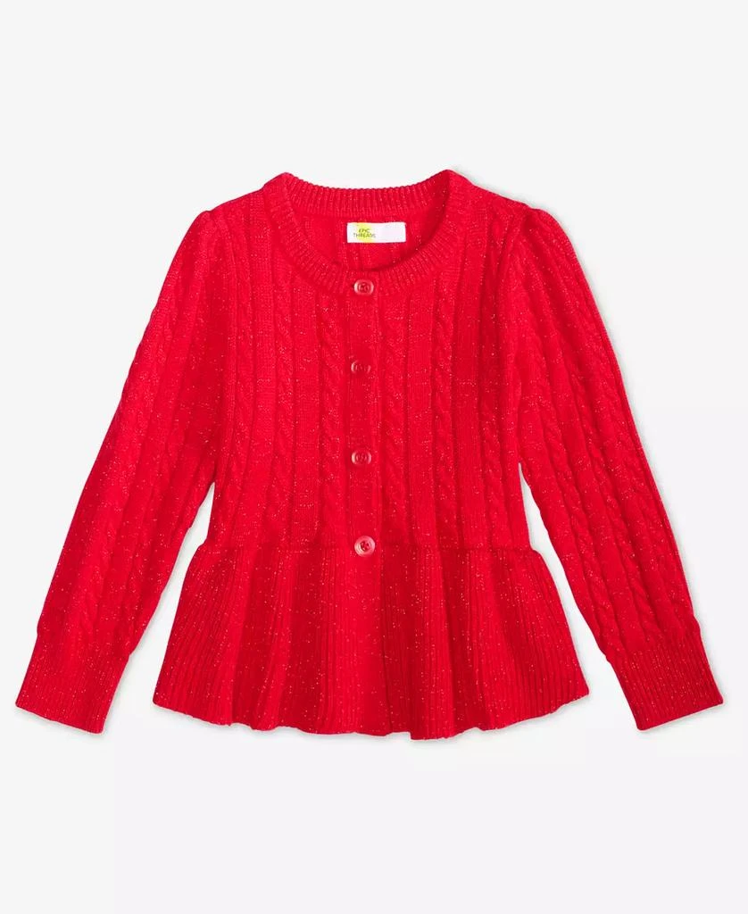 商品Epic Threads|Girls Toddler 2T-4T Peplum Long-Sleeve Cardigan, Macy's Exclusive,价格¥310,第1张图片