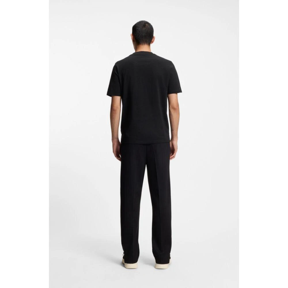 商品Hugo Boss|Rubber-logo T-shirt in cotton jersey,价格¥540,第4张图片详细描述