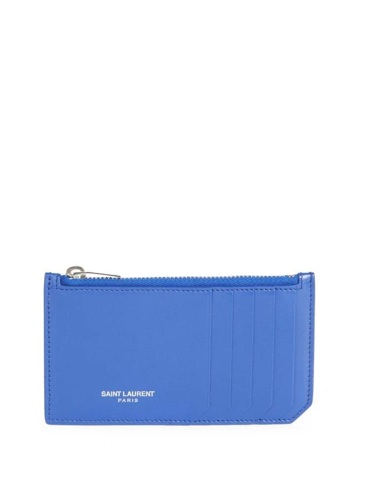 商品Yves Saint Laurent|Fragments Leather Zip Card Case,价格¥1548,第1张图片