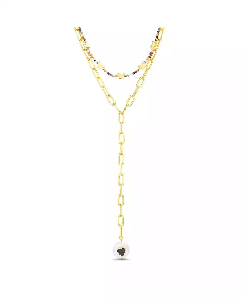 商品Kensie|Heart Pendant Y Necklace Set,价格¥209,第1张图片