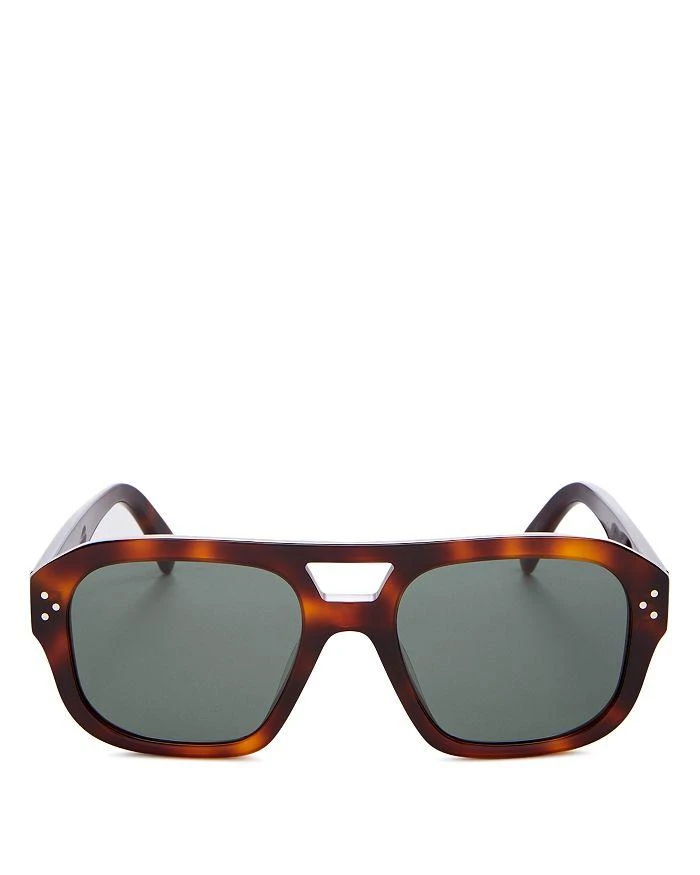 商品Celine|Men's Brow Bar Square Sunglasses, 55mm,价格¥3127,第3张图片详细描述