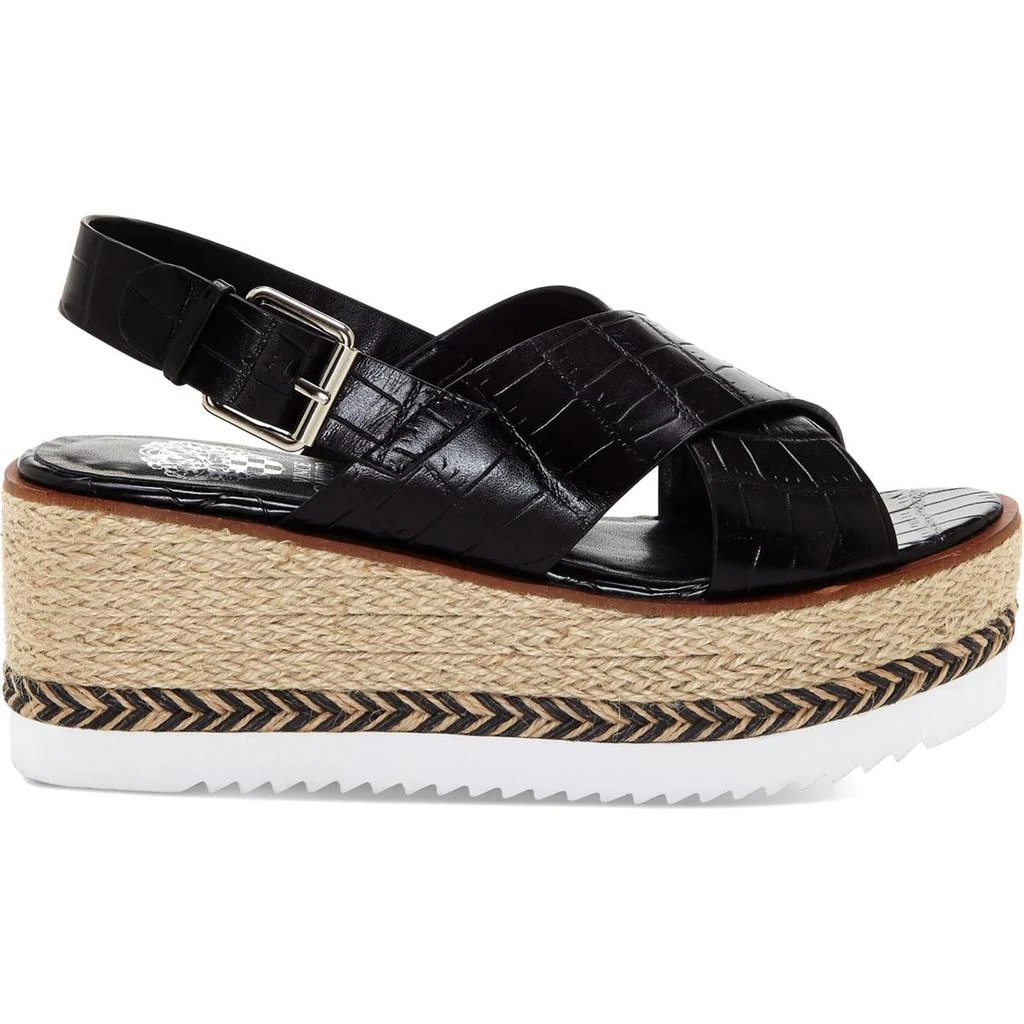 商品Vince Camuto|Vince Camuto Womens Marietten Leather Crocodile Platform Sandals,价格¥236,第3张图片详细描述