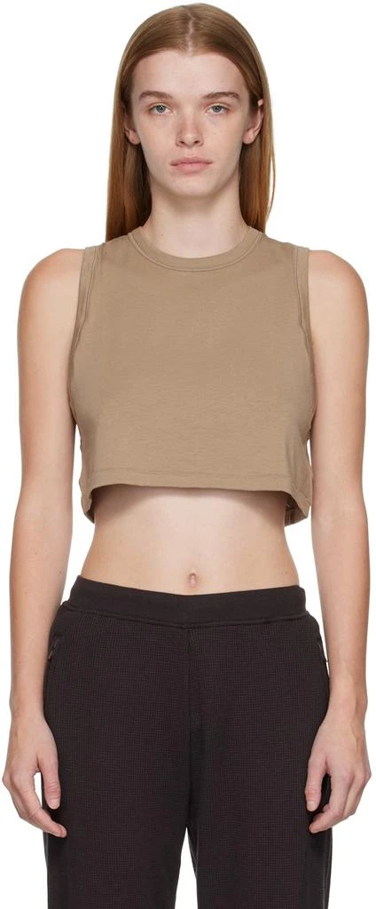 商品SKIMS|Beige SKIMS Boyfriend Sleep Crop Tank Top,价格¥279,第1张图片