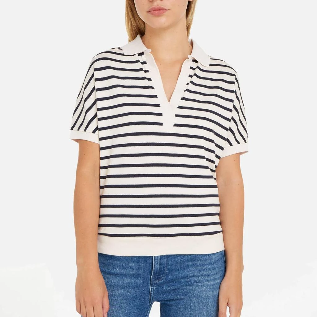 商品Tommy Hilfiger|Tommy Hilfiger Striped Lyocell-Blend Polo Top,价格¥627,第1张图片