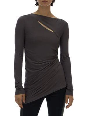 商品Helmut Lang|Scala Asymmetric Drape Top,价格¥1053,第1张图片