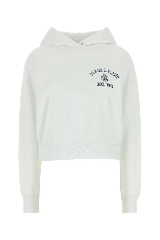 ワンピース PRADA CREAM STRETCH COTTON SWEATSHIRT DRESS 1ca3dbc544ec11f2d9052325db5a8f