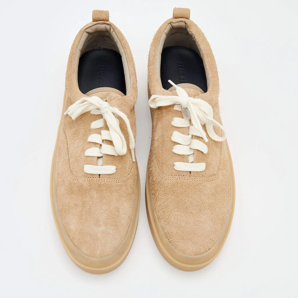 商品Fear of god|Fear of God Beige Suede Low Top Platform Sneakers Size 44,价格¥2761,第3张图片详细描述