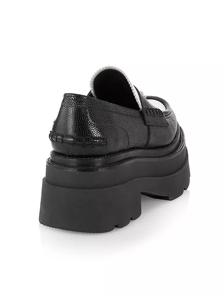 商品Alexander Wang|Carter Leather Platform Loafers,价格¥2716,第3张图片详细描述