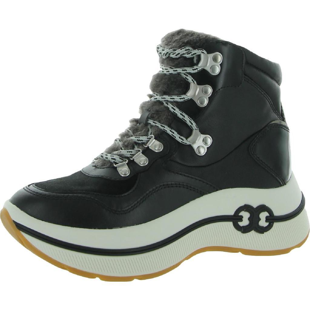 商品Tory Burch|Tory Burch Womens Gemini Link Leather Shearling Hiking Boots,价格¥1220-¥1838,第4张图片详细描述