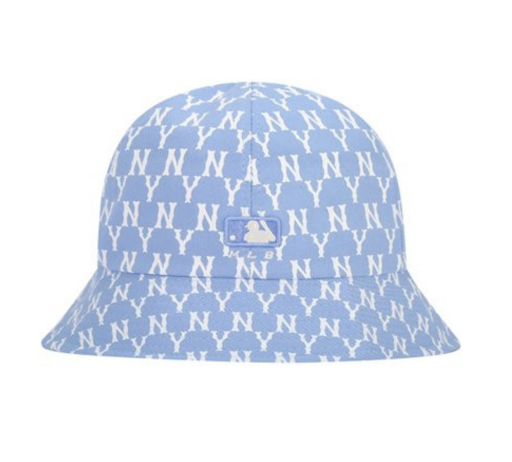 【享贝家】MLB 刺绣LOGO圆顶渔夫帽 男女同款 天蓝色（预售款，10天发货）32CPHA111-50S商品第3张图片规格展示
