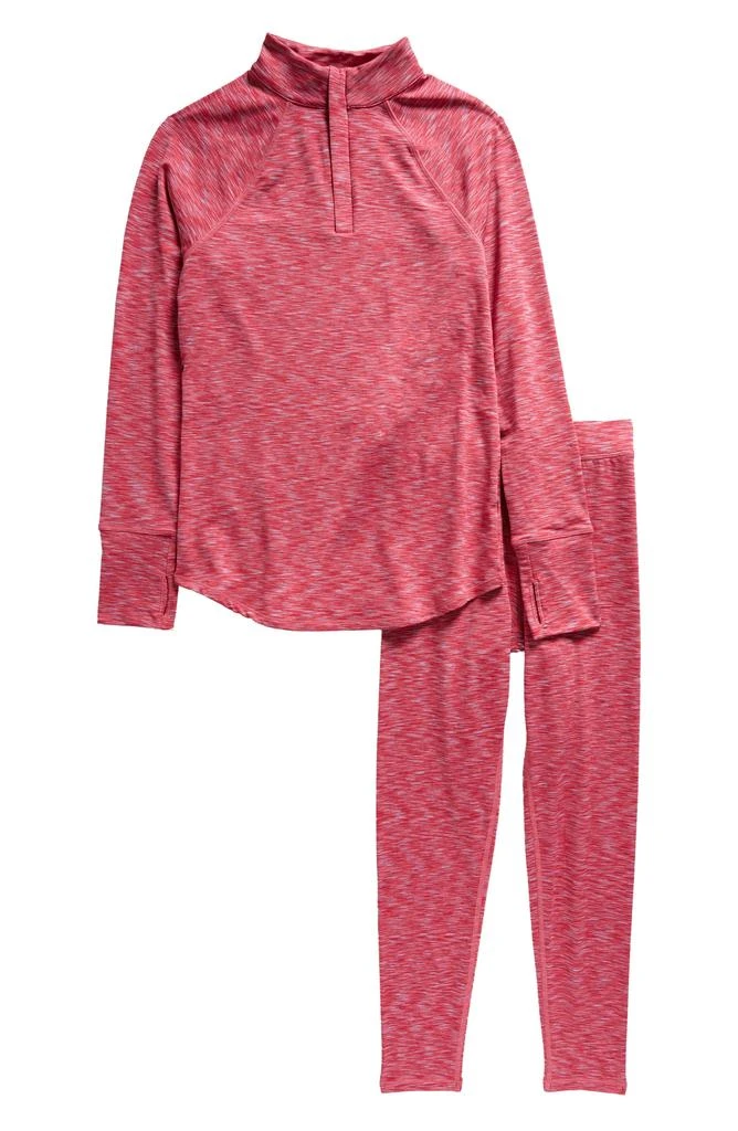 商品Zella|Kids' Cozy Base Layer Quarter Zip Pullover & Leggings Set,价格¥263,第1张图片