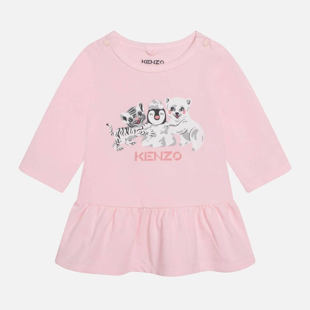 商品Kenzo|KENZO Babies Long Sleeved Animal Cotton Dress,价格¥714,第1张图片