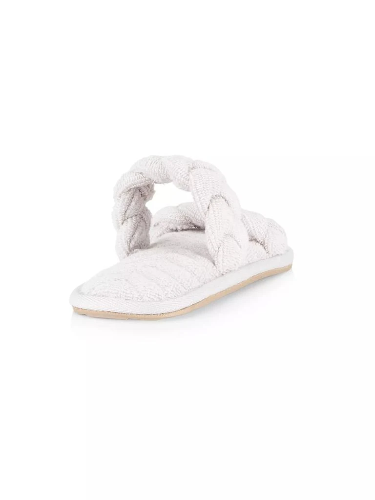 商品Barefoot Dreams|Towel Terry Braided Slippers,价格¥516,第3张图片详细描述