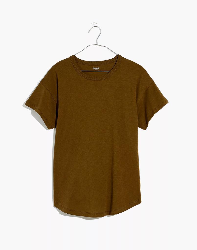 商品Madewell|Whisper Cotton Rib-Crewneck Tee,价格¥122,第6张图片详细描述