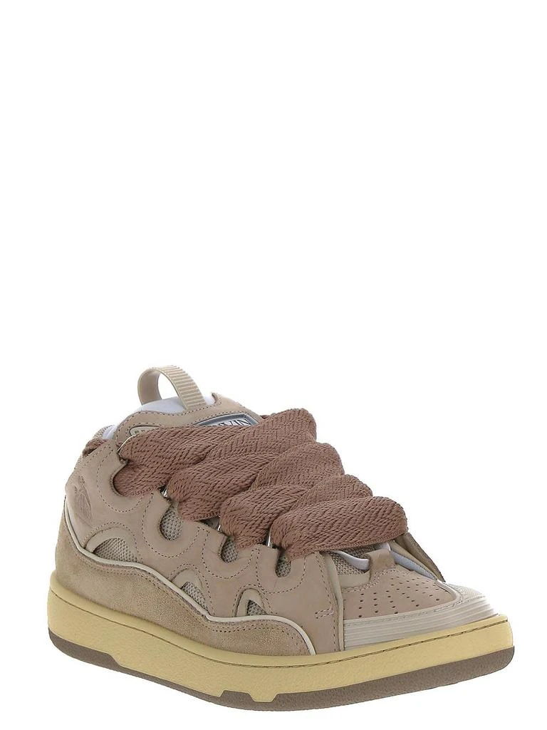 商品Lanvin|Leather Curb Sneakers,价格¥5079,第2张图片详细描述