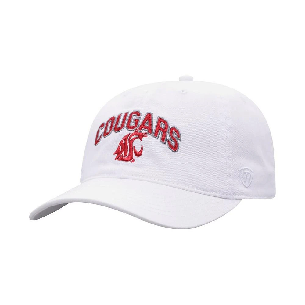 商品Top of the World|Men's White Washington State Cougars Classic Arch Adjustable Hat,价格¥165,第1张图片