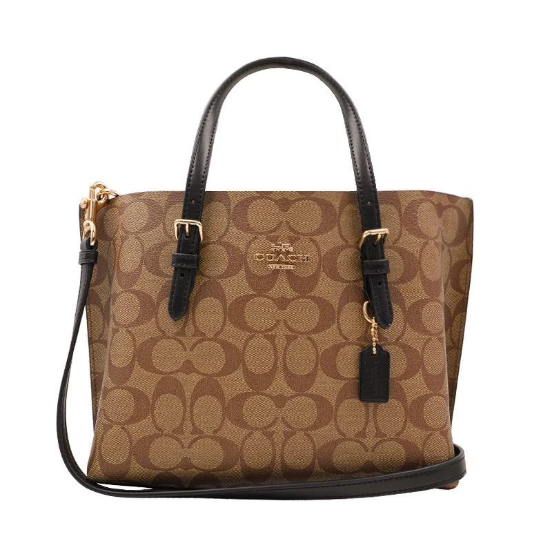 商品Coach|美国直邮COACH蔻驰奥莱款中号女士PVC配皮单肩斜挎4250新款女包,价格¥2921,第1张图片
