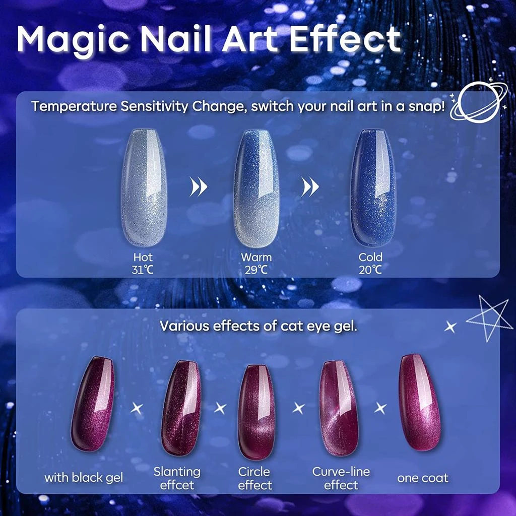 6 Shades Gel Nail Polish Set Collection 商品