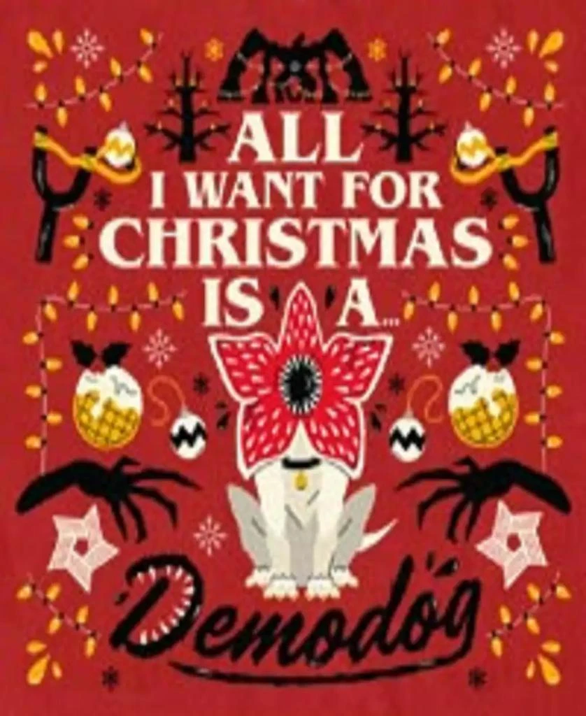 商品FIFTH SUN|Men's Christmas Demodog Short Sleeve T-Shirt,价格¥186,第3张图片详细描述