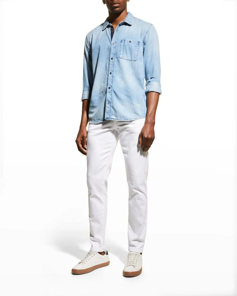 商品Paige|Men's Raymond Soft Chambray Sport Shirt,价格¥1101,第3张图片详细描述