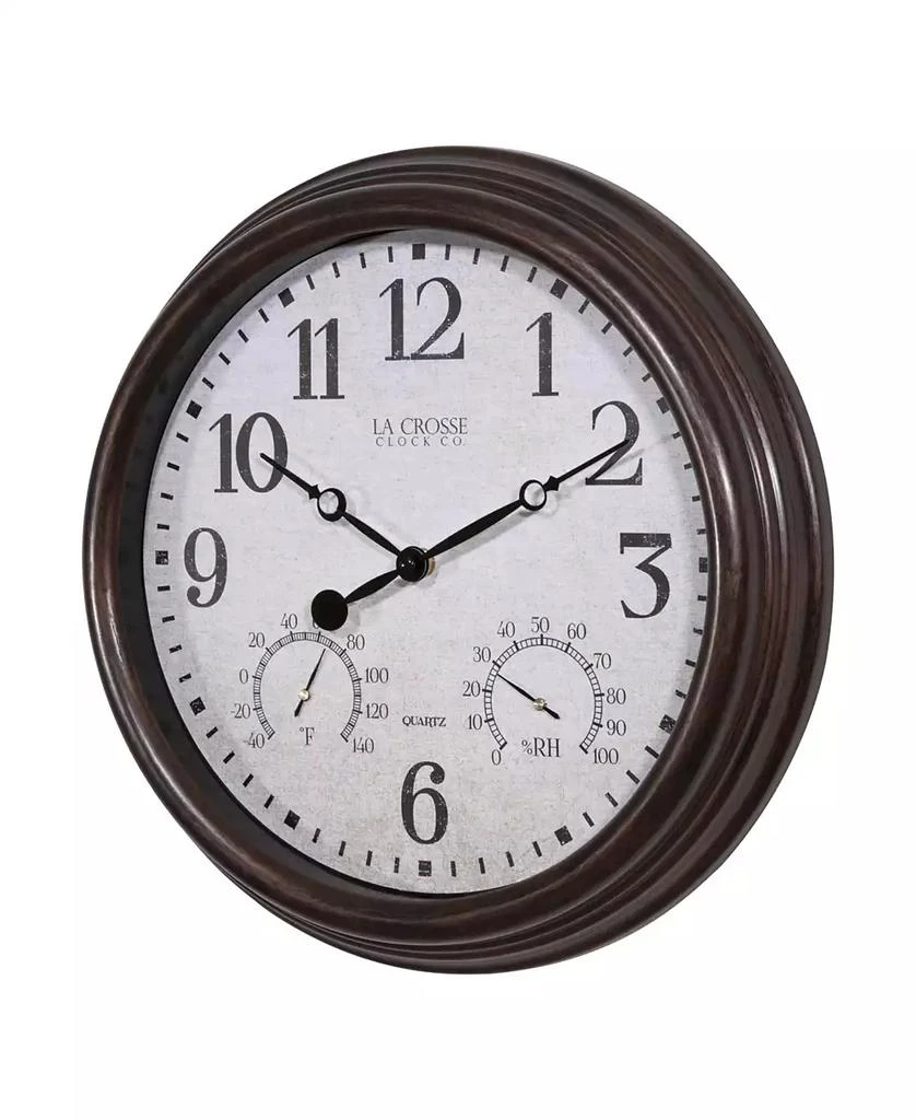 商品La Crosse Technology|La Crosse Clock 15" Indoor/Outdoor Wall Clock with Temperature and Humidity,价格¥289,第2张图片详细描述