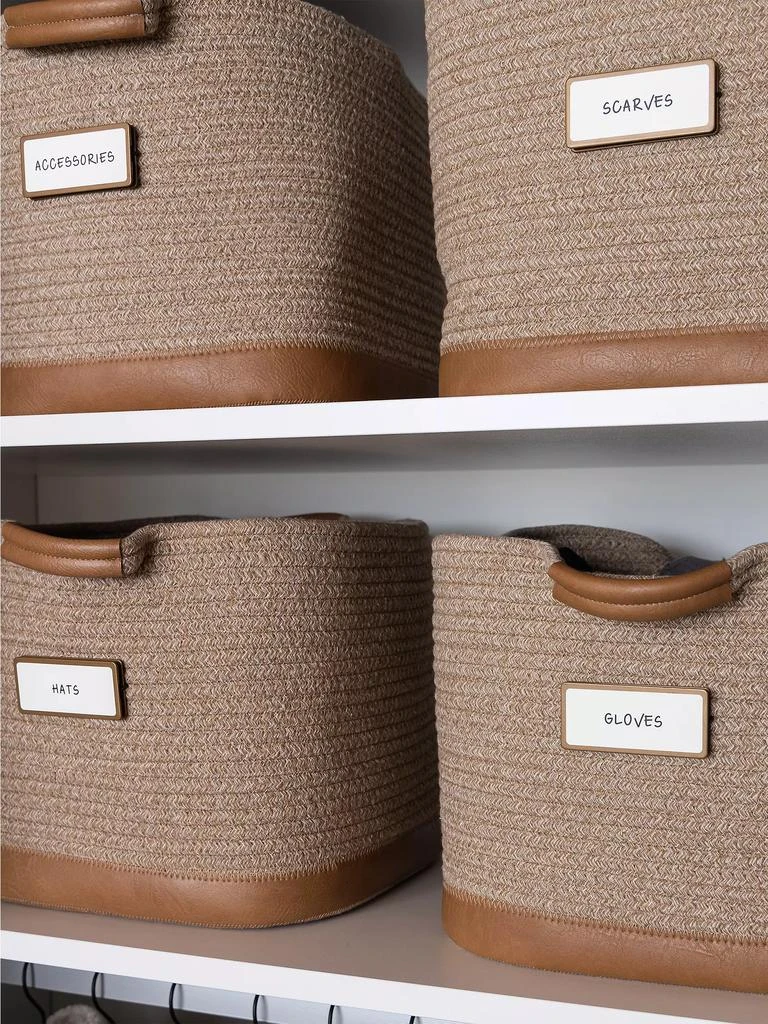 商品Neat Method|Faux Leather Rope Bin,价格¥189,第2张图片详细描述