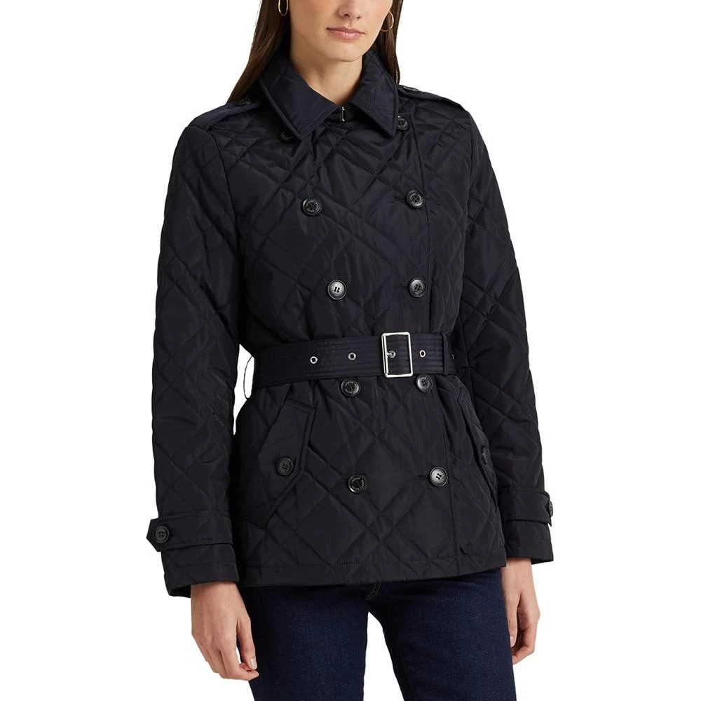 商品Ralph Lauren|Women's Belted Double-Breasted Quilted Coat, Created for Macy's,价格¥1495,第1张图片