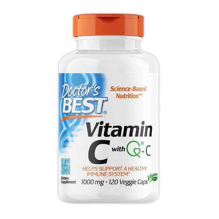 商品Doctors Best Vitamins|Doctors Best Best Vitamin C 1000 mg Veggie Capsules, 120 Ea,价格¥122,第1张图片