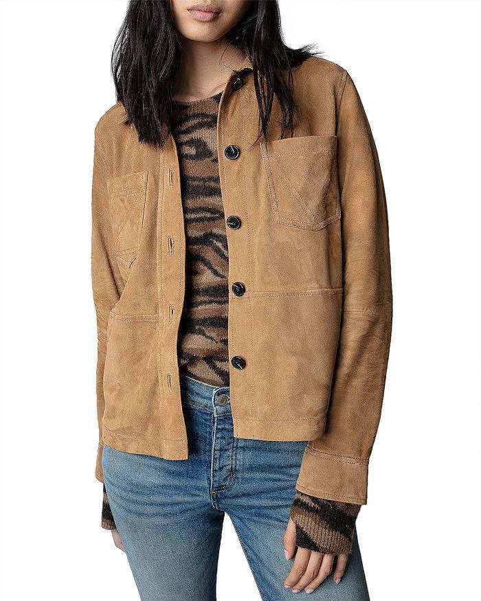 商品Zadig&Voltaire|Toi Suede Shirt Jacket,价格¥2499,第3张图片详细描述