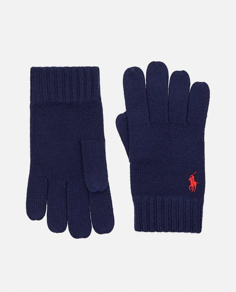 商品Ralph Lauren|Signature Pony Knit Touch Gloves,价格¥457,第1张图片